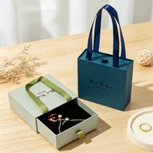 6pcs Mini Portable Handheld Pull-Out Jewelry Boxes For Rings, Earrings, Necklaces Storage And Display, Elegant Birthday Anniversary Gift Packaging - Same Style, Multiple Colors - View 2