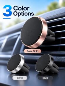 1pc Universal Car Phone Holder, Air Vent Mount, Supports GPS Navigation, Compatible With IPhone And Android Phones, Suitable As Birthday Gift For Family And Friends, Summer Air Vent Phone Holder, Car Accessories - Multicolor - View 10