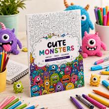 Creative Doodle Coloring Book For Adults & Teens, Foodie Desserts & Cute Monsters, Sketch Trace & Color Activity Pages, Cute Easy Designs For Stress Relief, Relaxation & Mindfulness, Screen-Free Art Fun, Holiday Birthday Travel Gift - Creative Doodle Coloring - View 1