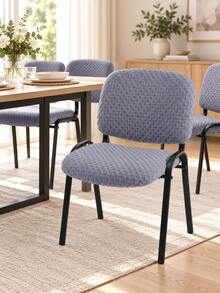 2pcs Set Solid Color Jacquard Split Elastic Chair Covers, All Season Universal Office Chair Seat & Backrest Covers, Suitable For Dining Room, Conference Room, Hotel - Multicolor - View 8