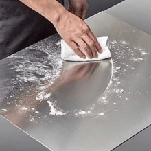 1pc Stainless Steel Cutting Board, Durable And Mold-Resistant, Essential Kitchen Tool For Home Cooks And Cooking Enthusiasts. Suitable For Cutting Meat, Cheese, Bread, Vegetables And Fruits, Also A Great Home Gift - Silver - View 4