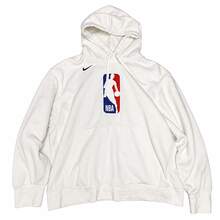 Nike NBA Men's Logo Sweatshirt With Drawstring And Kangaroo Pocket, Off-White, Adult - White - View 1