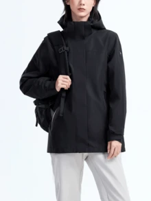 CAMEL CROWN Women's Waterproof Warm Fleece Lined Hooded Snowboard Ski Jacket Winter Coat - Phantom Black - View 4