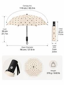 Payung Otomatis Gaya Gothic Punk, Perlindungan Matahari UV 50+ & Tahan Hujan, Payung Gagang Panjang Desain Sayap Kelelawar, Rangka Tahan Lama 8 Rusuk, Cocok untuk Gaya Estetika Gelap Subkultur, Payung Luar Ruangan Segala Cuaca - / - View 5