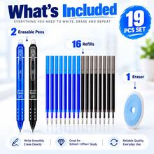 Cat Erasable Pens Magic Erasable Pen Cores Blue And Black Erasable Neutral Pens With Better Hand Feel Office Signature Stationery Supplies - Multicolor - View 7