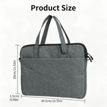 DANYCASE Laptop Carrying Bag Pro Computer Bag HP 15 15.6 Inch Portable Shoulder Crossbody Messenger Bag - Grey - View 9