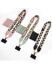 New Adjustable Long Crossbody Replacement Shoulder Strap, Phone Wallet Lanyard, Bag Decoration Pendant Accessory - Multicolor - View 1