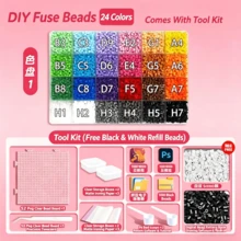 Premium Perler Beads Girl Handmade DIY Material Kit Set Fusion Bead Toy 2000pcs+ Full Tool Set - Perfect Gift - Birthday Gift - Ideal Gift - Surprise Gift - Holiday Gift - Couple Gift - Halloween Gift - Christmas Gift - Game Enthusiast Exquisite Gift - Gift - Iron Not Included - Multicolor - View 5