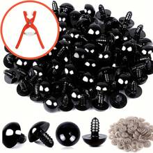 100/560Pcs Plastic Safety Screw Eyes Triangle Noses Kit, Including Mounting Pliers, Locking Washers And Storage Box, DIY Handcraft Supplies For Crochet Stuffed Animals & Dolls - Multiple Styles - View 2