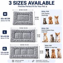 Pet Cat Dog Bed All Season Thickened Comfortable Plush Pet Bed Pad Removable Washable Durable Anti-Slip Dog Bed Sofa Cushion - Grey - View 2