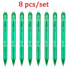 8-Pack Erasable Gel Pens, 6 Color Assorted Retractable Pens, Smooth Writing Refillable Pens With Eraser Tip For Students, School, Office, Note Taking, Journaling, Homework & Everyday Writing - Multiple Styles - View 12