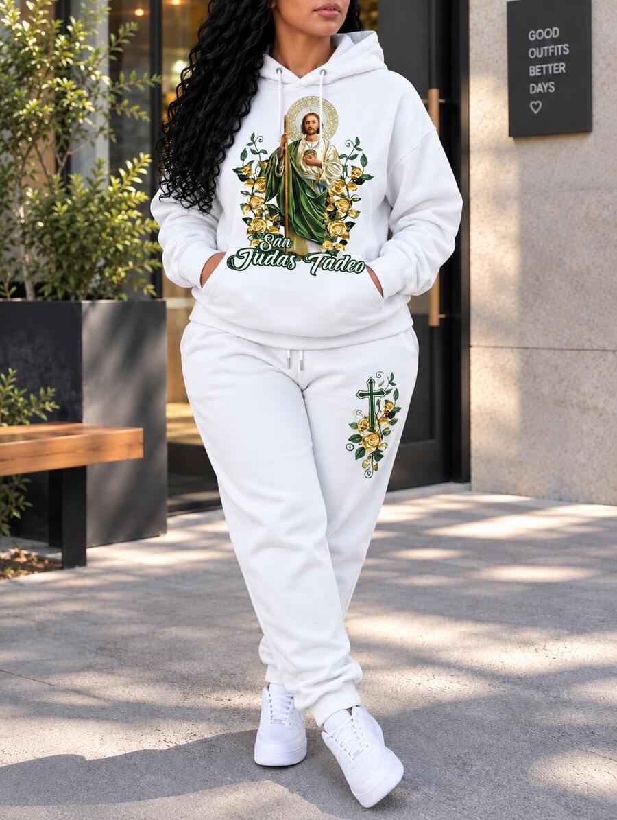 Women Two-Piece Outfits - White - View 1