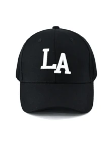 1 Unisex Letter Embroidery Baseball Cap Outdoor Adjustable Sun Protection Casual Hat Suitable For Spring And Autumn Travel Beach Vacation - Black - View 12