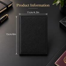 HOVI'S Travel Passport Holder - Multiple Card Slots & Document Pocket, Secure Passport Storage, Lightweight Durable Fabric, Easy To Carry - Black - View 7