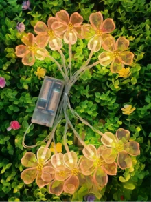 1pc Cherry Blossom Copper Wire LED Fairy Lights, Pink Decorative String Lights Suitable For Outdoor Holiday Wreaths, Spring/Summer Party Decor, Battery Powered (Batteries Not Included), Perfect For Girls' Room, Bedroom, Wedding, Mother's Day, Birthday, Dorm, Romantic Home Decor And Indoor Events, Party Decoration And Outdoor Lighting Decorative String Lights, Realistic Cherry Blossom Flower LED String Lights, Transparent Petal Shaped Colorful Lights, Soft Warm Light Atmosphere Decor, Scene Decoration, Suitable For Indoor And Outdoor Use, Romantic Girly Style Home Atmosphere Decorative Flower String Lights - S40-pink String Lights - View 10
