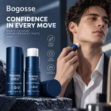 Men's Solid Cologne Fragrance Balm Stick, Fresh Clean Scent, Portable Twist-Up Design, Lightweight Non-Greasy Formula, Easy To Apply, Long-Lasting Personal Fragrance For Work, Travel, Dating, Gym And Daily Grooming - Eau De Cologne - View 1