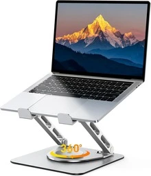 Ciwkcmc-360° Swivel Laptop Stand, Adjustable Ergonomic Laptop Riser, Foldable Computer Stand Compatible With 10-14 Inch Laptops - View 1