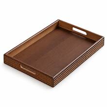 1pc Multifunctional Tray With Diamond Pattern Decorative Surface, Fruit Dessert Cake Plate, Tabletop Decor Tray, Room Decor Tray, Holiday Party Decor Tray, Suitable For Placing Cosmetics, Snacks, Applicable For Home, Cafe, Party, Kitchen - Maroon - View 6