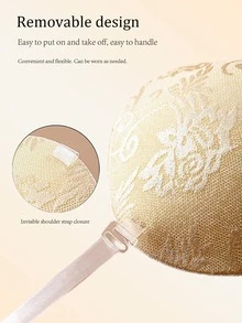 1 buah Bra Perekat Renda, Tali Transparan yang Dapat Dilepas, Kain Berenda, Pola Renda Acak, Desain Penutup Depan, Bra Perekat Nyaman Tak Terlihat untuk Wanita, Cocok untuk Pakaian Malam, Pesta Pernikahan, Gaun Tanpa Punggung dan Pakaian Formal - Beraneka warna - View 6