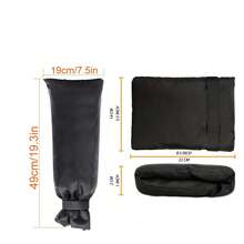2/1pc Outdoor Faucet Anti-Freeze Cover, With Flame Retardant And Anti-Freeze Protection - 420D Oxford Fabric, Black, Reusable Faucet Protector, Suitable For Yard, Garden, Winter Insulation, Classic Style, Durable And Easy To Install - Long Faucet Cover - View 9