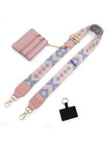New Adjustable Long Crossbody Replacement Shoulder Strap, Phone Wallet Lanyard, Bag Decoration Pendant Accessory - Multicolor - View 3