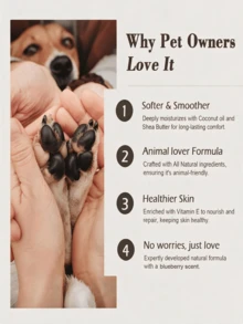 ORIMINOPET Dog & Cat Paw & Nose Care Balm - Natural Formula, Blueberry Scent - 0.53 Oz (15g) - Blue - View 4