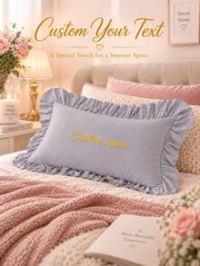 Personalized Pillowcase, Embroidered Couple Pillowcase, Couple Gift, Newlywed Gift, Wedding Keepsake - Multicolor - View 2