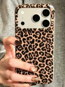 Luxury Dark Brown Leopard Print Design Phone Case Compatible With Iphone 18 Pro Max 18 Pro 17 Pro Max 17 Pro 17 16 Pro Max 16 Pro 16 15 Pro Max 15 Pro 15 14 Pro Max 14 Pro 14 13 Pro Max 13 Pro 13 12 Pro Max 12 Pro 12 11 Stylish Retro Autumn And Winter Soft Cover - Brown and Black Leopard Print - View 1