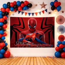 1pc Birthday Party Decoration Backdrop Banner Photography Background Cloth, Size: 150 * 100cm - Multicolor - View 4