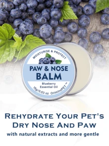 ORIMINOPET Dog & Cat Paw & Nose Care Balm - Natural Formula, Blueberry Scent - 0.53 Oz (15g) - Blue - View 7