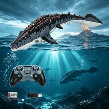 1pc/Set Remote Control Dinosaur Toy, T-Rex/Mosasaurus 3-Color Dinosaur Toy, 2.4GHz Multi-Function With Light Effects And Sound Effects, Children's Toy, Bath Toy, Educational Toy, Early Learning Toy, Holiday Gift/Party Gift - Multicolor - View 10