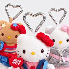 SANRIO 6 buah Gantungan Tas Hello Kitty Bergaya, Liontin Kartun Lucu untuk Berdandan dengan Jepitan Logam Bintang dan Hati, Cocok untuk Dekorasi Ransel, Tas Tangan, Tas Buku, dan Hadiah - MultiWarna - View 5