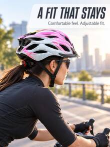 1pc Adult Road/Mountain Bike Helmet, Ultra-Light Adjustable Strap, Detachable Visor, Soft EPS Foam Lining, Multi-Ventilation Holes, Suitable For Daily Outdoor Cycling - Multicolor - View 5
