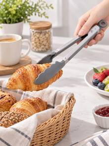 4pcs/2pcs/1pc Stainless Steel Kitchen Tongs With Silicone Tips, Heat Resistant Food Clips, Suitable For Grilling, Cooking, BBQ, Salad, Baking And Kitchen Use, Non-Slip Cooking Tools - Multicolor - View 16