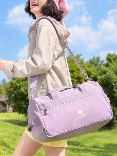 CAMEL CROWN Swimming Bag Large Capacity Gym Bag Handbag Travel Bag Cabin Carry-On Bag Business Tote Bag Travel & Fitness Crossbody Bag