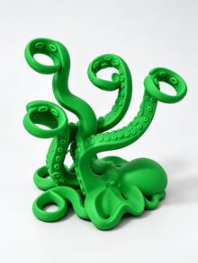 New 3D Printed Octopus Storage Rack, Creative Octopus Toothbrush Holder & Pen Holder, Multi-Slot Tentacle Storage Rack, Suitable For Toothbrushes, Pens And Makeup Brushes, Fits Bathroom Countertop, Desk And Writing Table - Multicolor - View 17