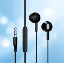 Lenovo EY02 Half-In-Ear Wired Earphones 3.5mm Round Jack With In-Line Control And Microphone, Compatible With Apple, Android, Desktop PC, Laptop, Karaoke Earphones - View 7
