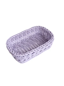 1pc Woven Rattan Storage Basket, Multi-Functional Home Storage Basket, Suitable For Bathroom, Living Room, Kitchen, Bedroom, Can Be Used As Decoration, Gift For Friends And Mother - Multicolor - View 13
