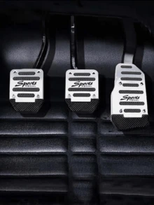 3PCS Multi-Color Universal Car Brake & Accelerator Pedal Pads, Anti-Slip Pedal Pad Set, Accelerator Pedal Cover, Car Brake Pedal Protector, High-Quality Anti-Slip Pedal Pads, 3-Color Brake, Accelerator, Clutch Pedal Set, Suitable For Manual Transmission Car Pedal Pads, Anti-Slip Durable Foot Pedals - A - View 3