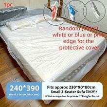 1pc Large Transparent Furniture Cover, Durable Plastic Material With Tight Elastic Band, Protects Sofa, Table, Bench From Heavy Rain/Snow, Easy To Install, Suitable For Large Furniture, Sofa And Table, Transparent Design Fits Snugly, Furniture Cover - Multicolor - View 9