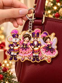 Gantungan Kunci Nutcracker Natal 2D, Gantungan Kunci Natal, Gantungan Pohon Natal Figur Prajurit Statis, Liontin Tas Nutcracker Menari, Cocok untuk Dekorasi Meja, Hadiah Liburan Kreatif untuk Kekasih, Teman dan Keluarga, Hadiah Natal Terbaik - beraneka warna - View 5
