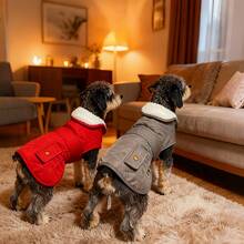 1pc Pet Warm Stylish Cute Fleece Jacket, Dog Clothes Cat Clothes Large Medium Small Size Pet Clothing - Multicolor - View 2