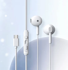 Lenovo EY02 Half-In-Ear Wired Earphones 3.5mm Round Jack With In-Line Control And Microphone, Compatible With Apple, Android, Desktop PC, Laptop, Karaoke Earphones - View 10