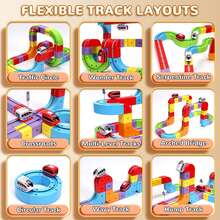Levitating Magic Track Train, 3D Transformable Track Car, Includes 67pcs, 83pcs, 121pcs, Educational Track Car For Kids, Parent-Child Interactive Educational Toy Car,STEM Toy,Suitable For Birthday Gifts,Hallowee Gifts,Thanksgiving Gifts,Holiday Gifts - Multicolor - View 4