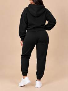 Women Two-Piece Outfits - Black - View 2
