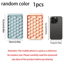 1pc Random Color Plastic Ice Tray, Minimalist 33 Grid Ice Ball Mold With Lid For Home Back To School - Multicolor - View 9