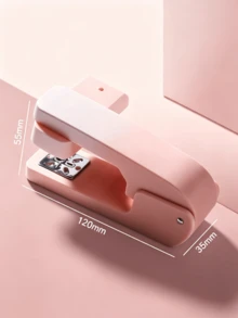 1pc Gradient Color Rotating Stapler, Portable Mini Stapler, Can Staple Up To 20 Sheets Of Paper At Once, Cute Gradient Color Office And School Binding Supplies, Suitable For 24/6 And 26/6 Staples, Back To School Season Essential - Rotating Gradient Stapler - View 5