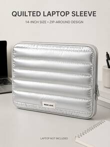 1pc Portable Laptop Bag, Zipper Shockproof Tablet & Laptop Sleeve, Lightweight Business Travel, College, Office User Briefcase - Multicolor - View 1