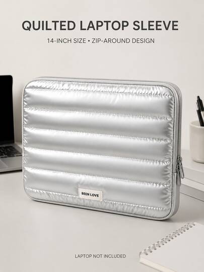 1pc Portable Laptop Bag, Zipper Shockproof Tablet & Laptop Sleeve, Lightweight Business Travel, College, Office User Briefcase