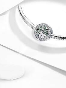 1pc Infinity Tree Of Life Pendant Bead, Suitable For Women's Bracelet, Bangle DIY Jewelry Making, Daily Decoration - Tree Of Life - View 4